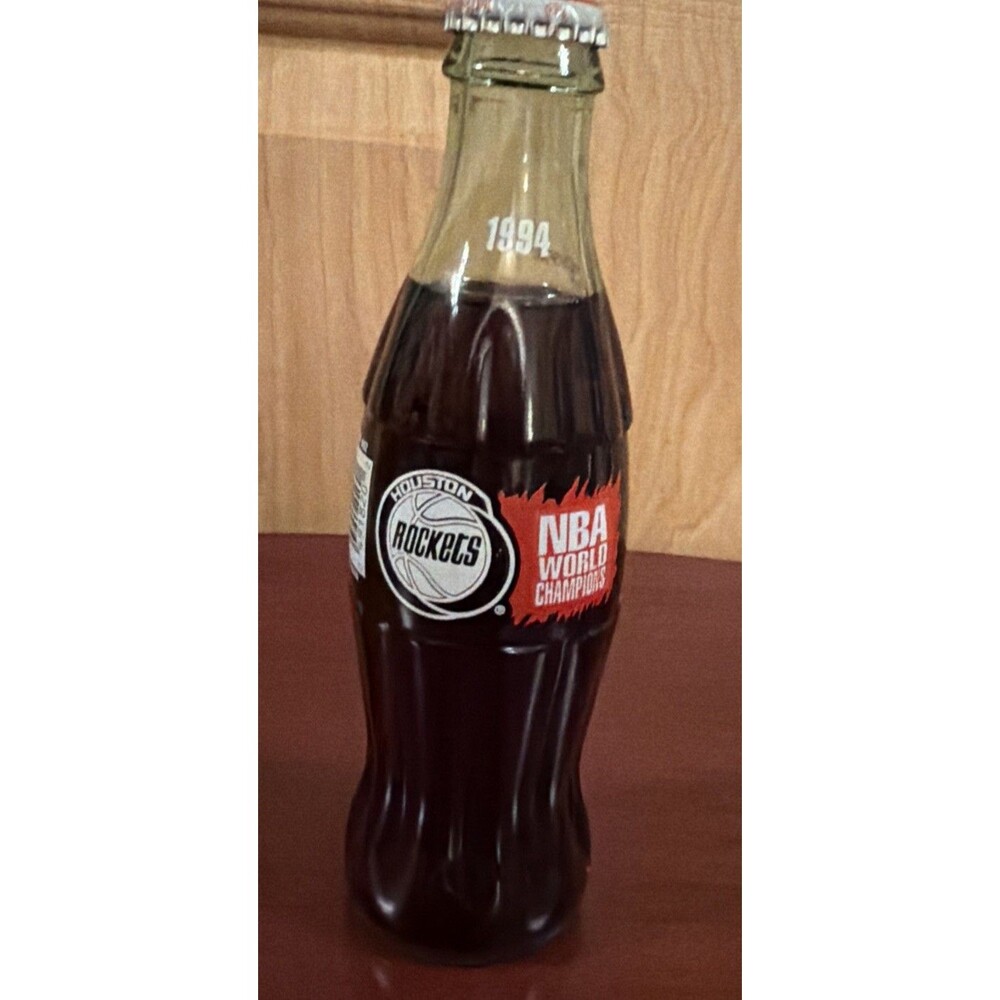 Vintage Coca Cola 1994 Houston Rockets NBA World Champions Unopened, 8 oz. Coke!